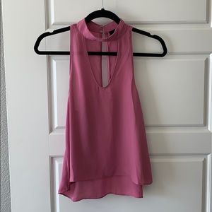 Pink halter top